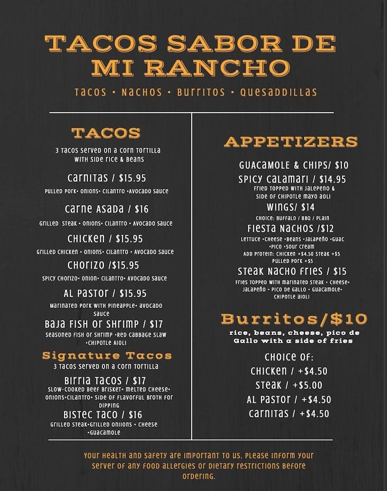 Tacos Sabor de Mi Rancho Restaurant Single Fish Tacos